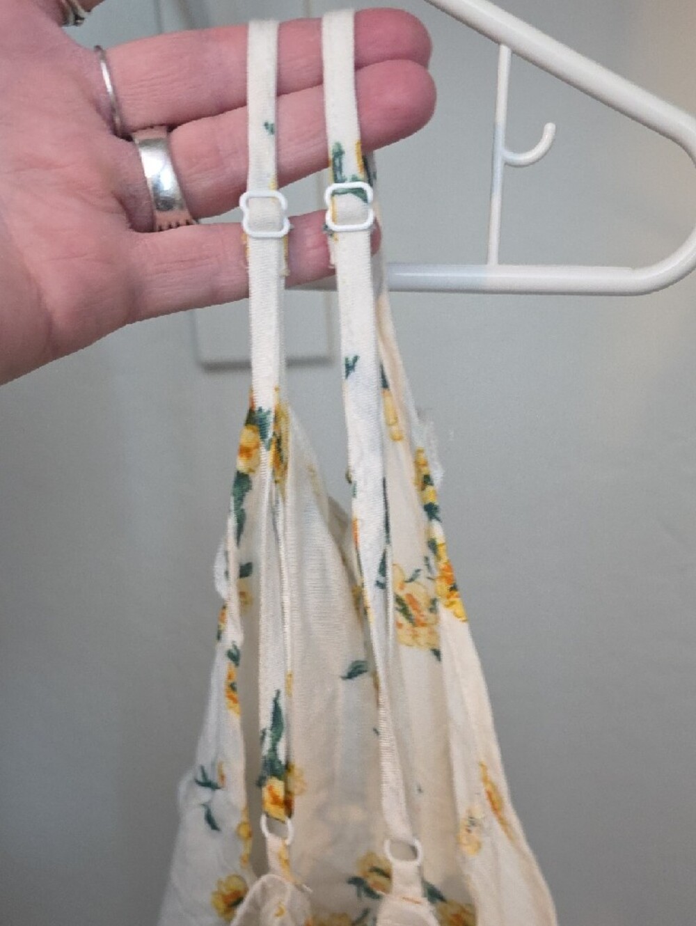 Papermoon White Floral Yellow Ruffle Wrap Dress - Picture 4 of 6
